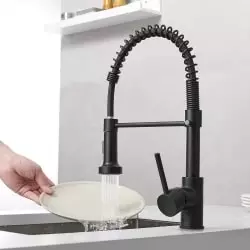 black faucet
