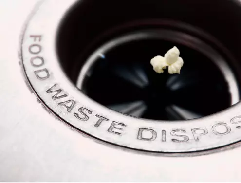Prevent Getting Popcorn Kernels into Garbage Disposal
