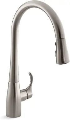 KOHLER 596-VS Simplice Pull Down Kitchen Faucet