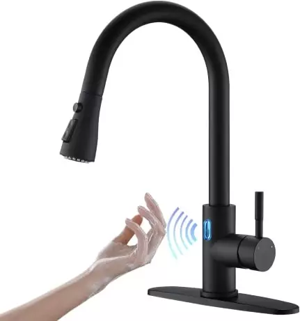 Owofan Touchless Kitchen Faucet With LED Light