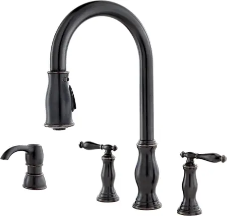 Pfister F5314HNY 2-Handle Pull Down Kitchen Tap