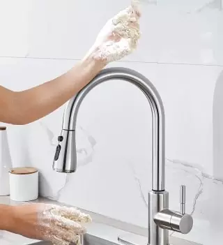 Touch-activated Kitchen Faucet