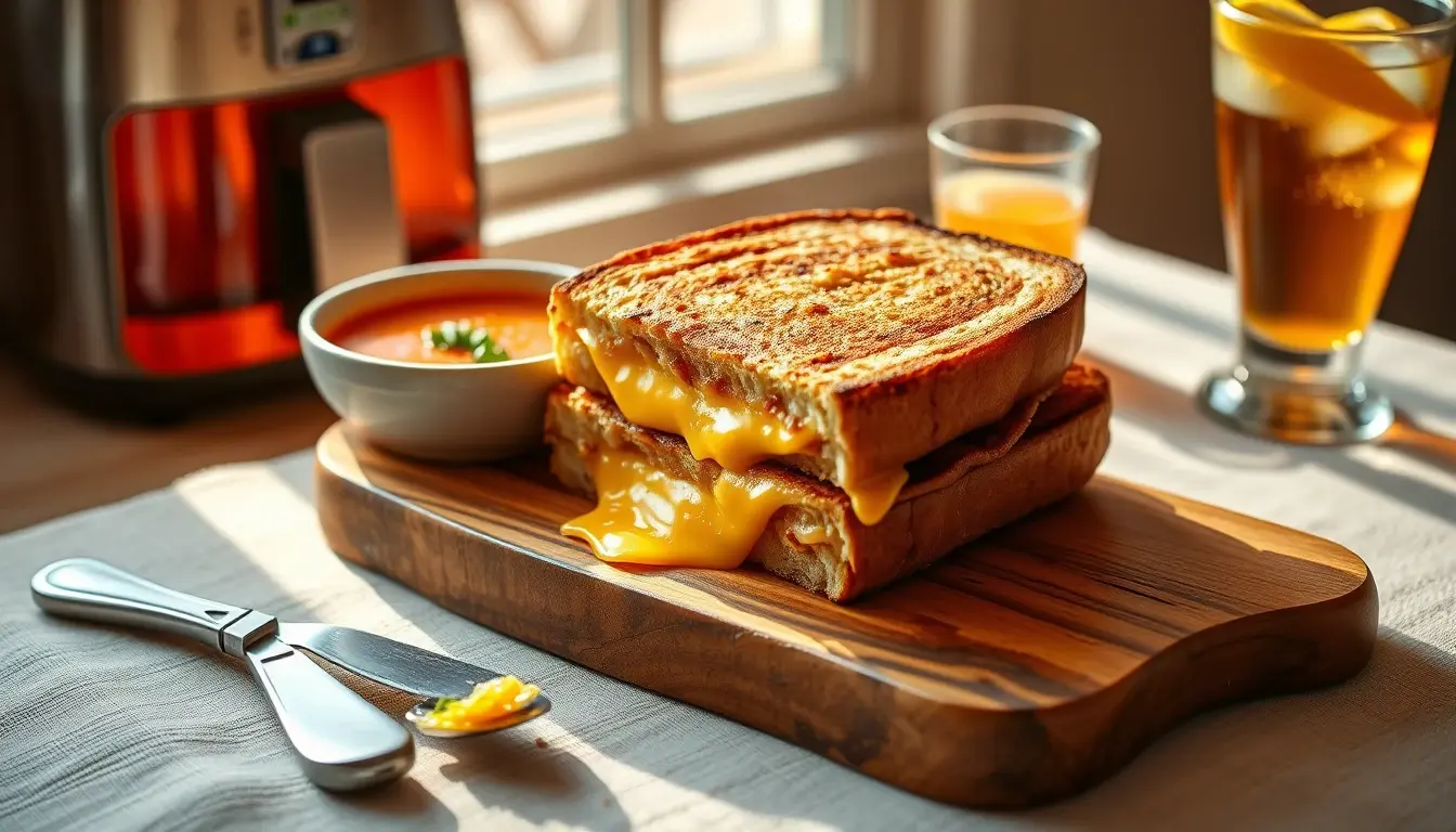 Air Fryer Grilled Cheese Sandwich recipe