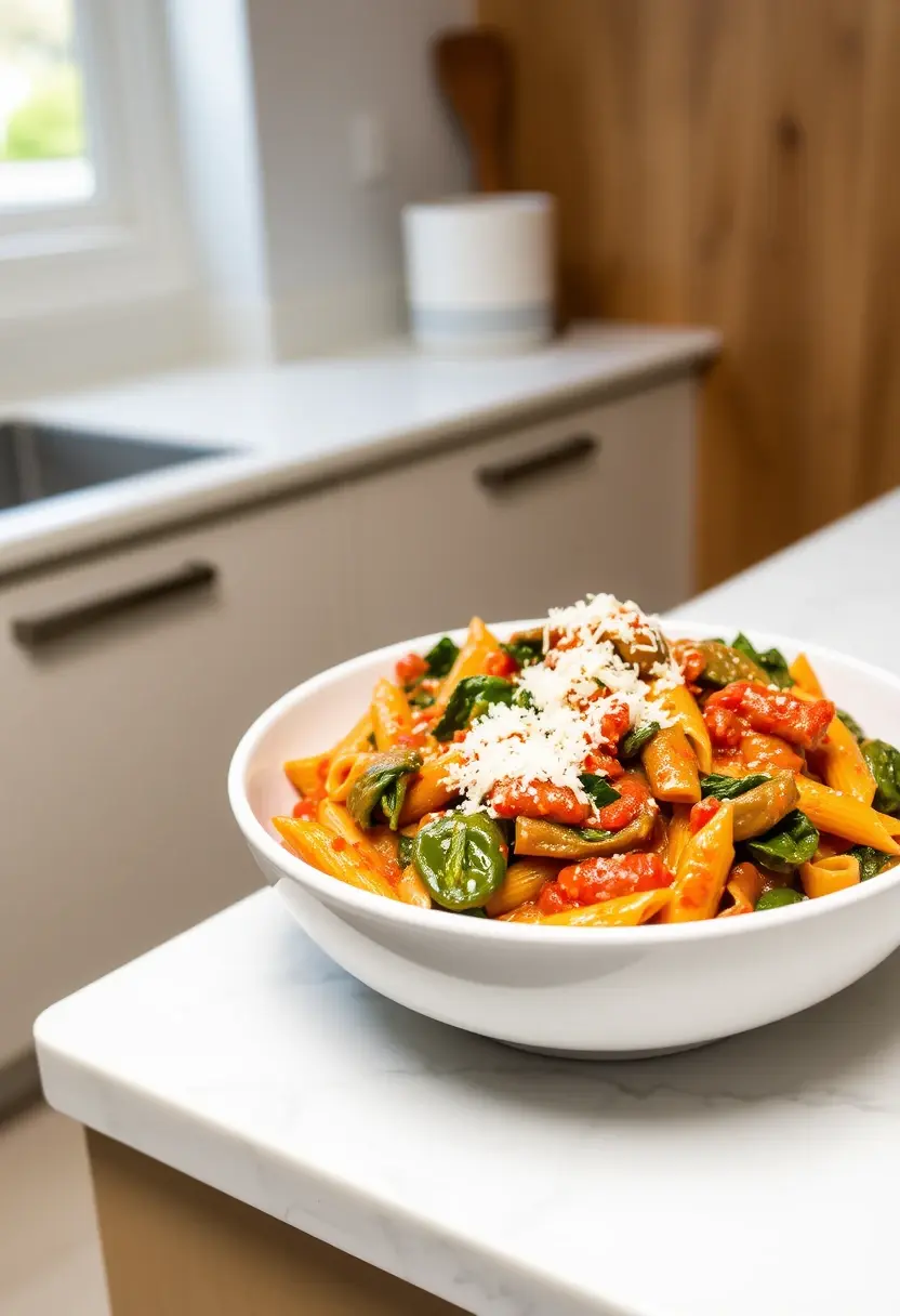 Spinach Tomato Pasta recipe