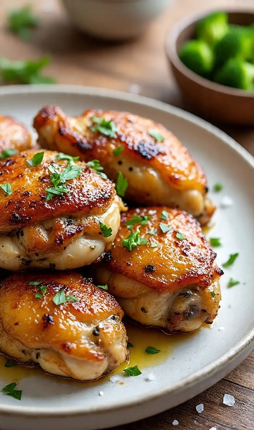 Garlic Butter Chicken Thighs recipe