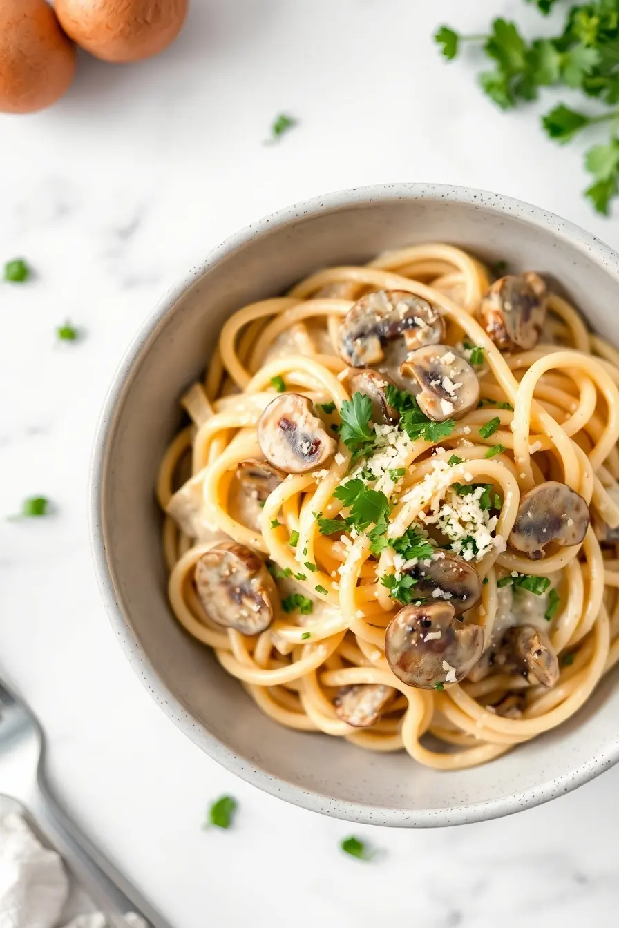 Creamy Mushroom Pasta  recipe