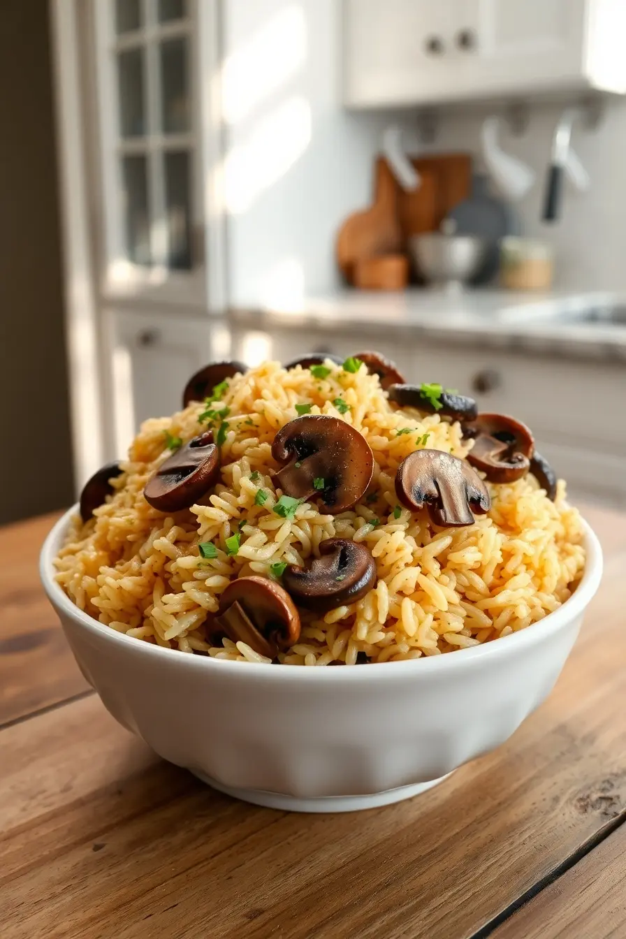 mushroom rice recipe