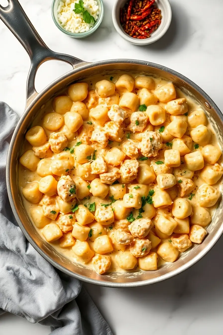 Garlic Chicken Gnocchi Recipe