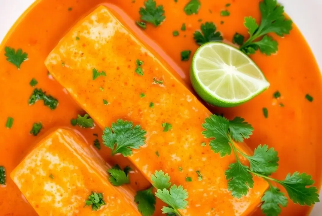 Microwave Red Curry Poached Salmon Recipe