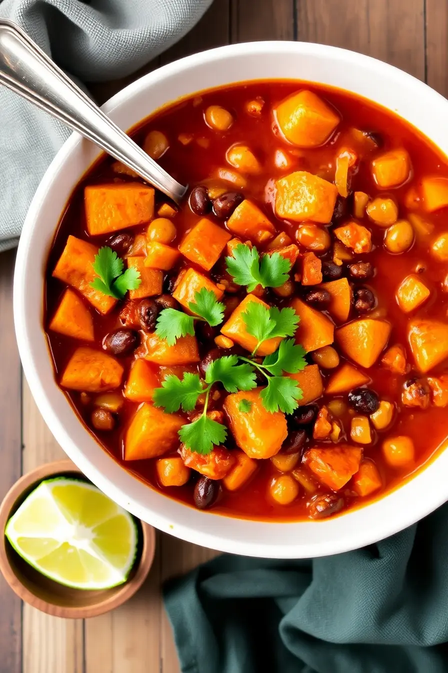 Vegan Sweet Potato Chili Recipe