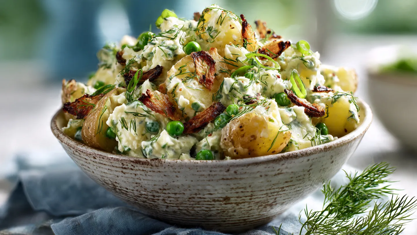Crispy Smashed Potato Salad