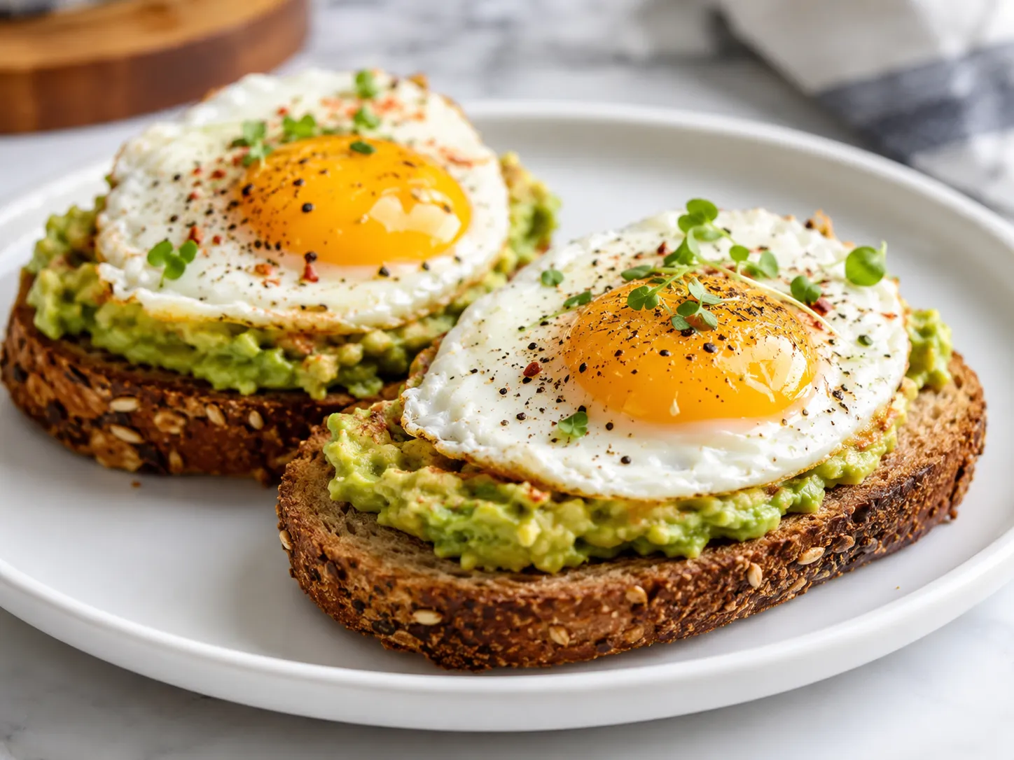 Avocado Toast with Eggs Recipe