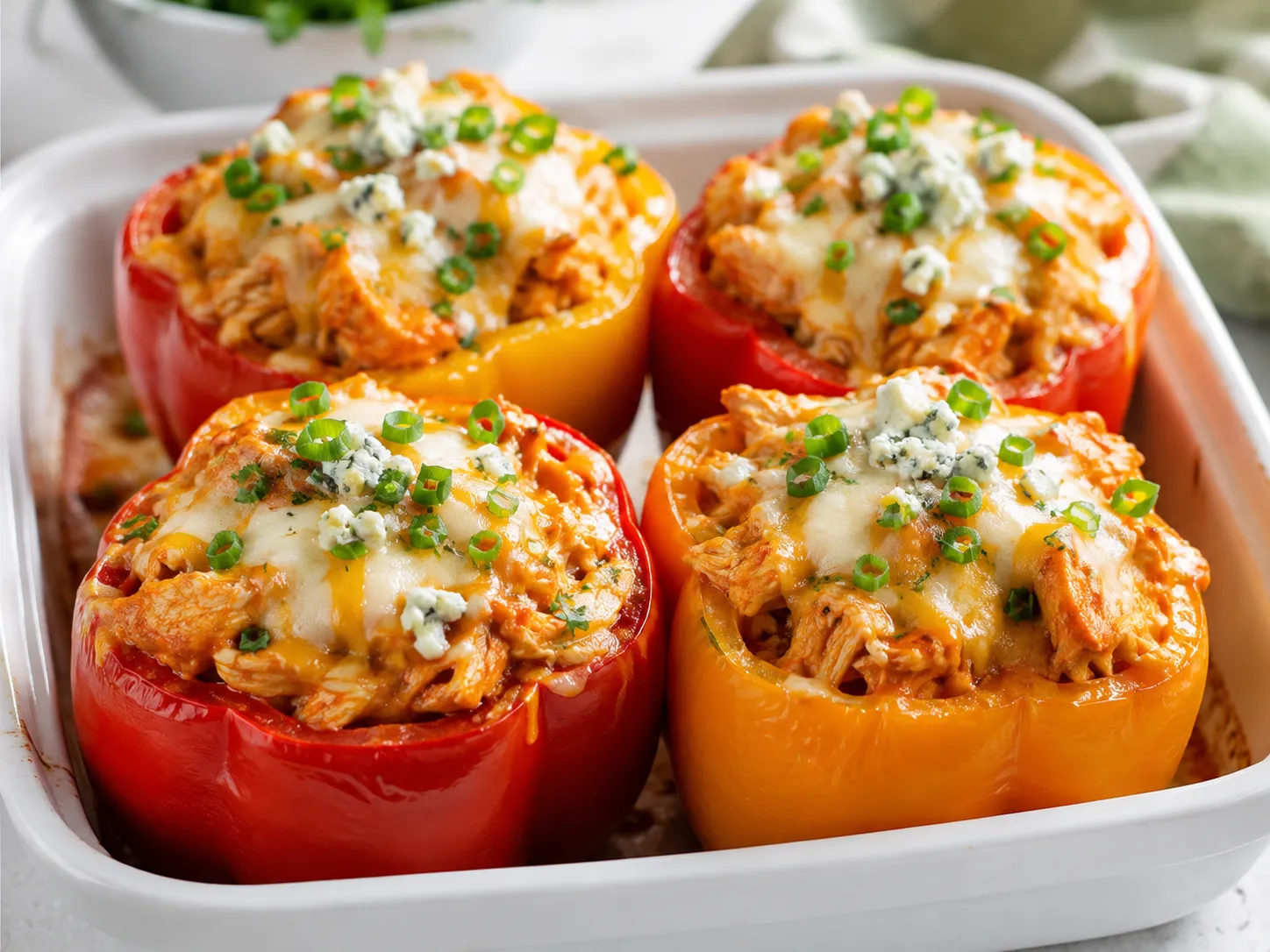 Buffalo Chicken Stuffed Peppers Recipe