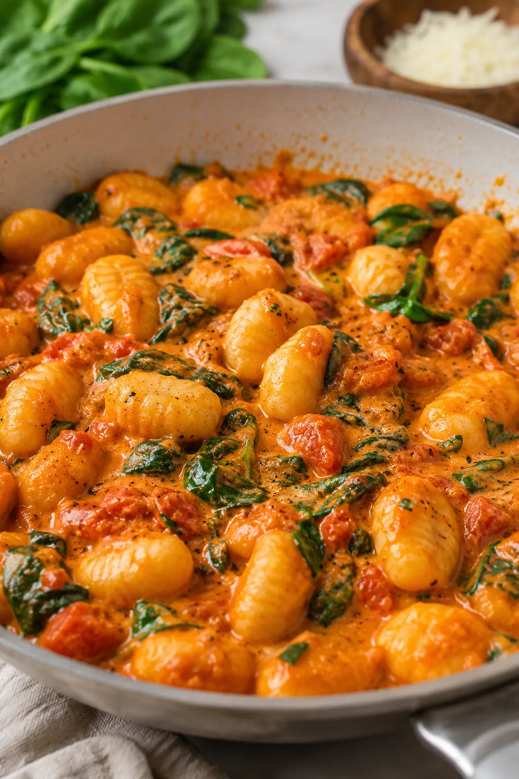 Creamy Tomato Spinach Gnocchi Recipe