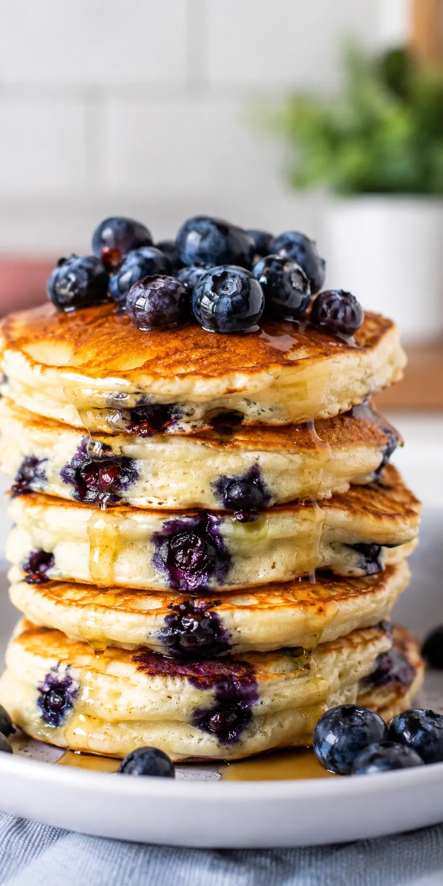 Fluffy Blueberry Pancakes Recipe