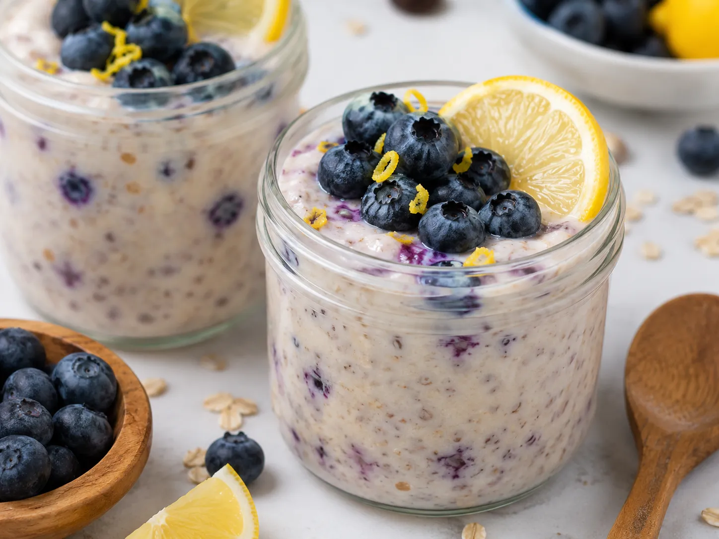 Blueberry Lemon Overnight Oats Recipe