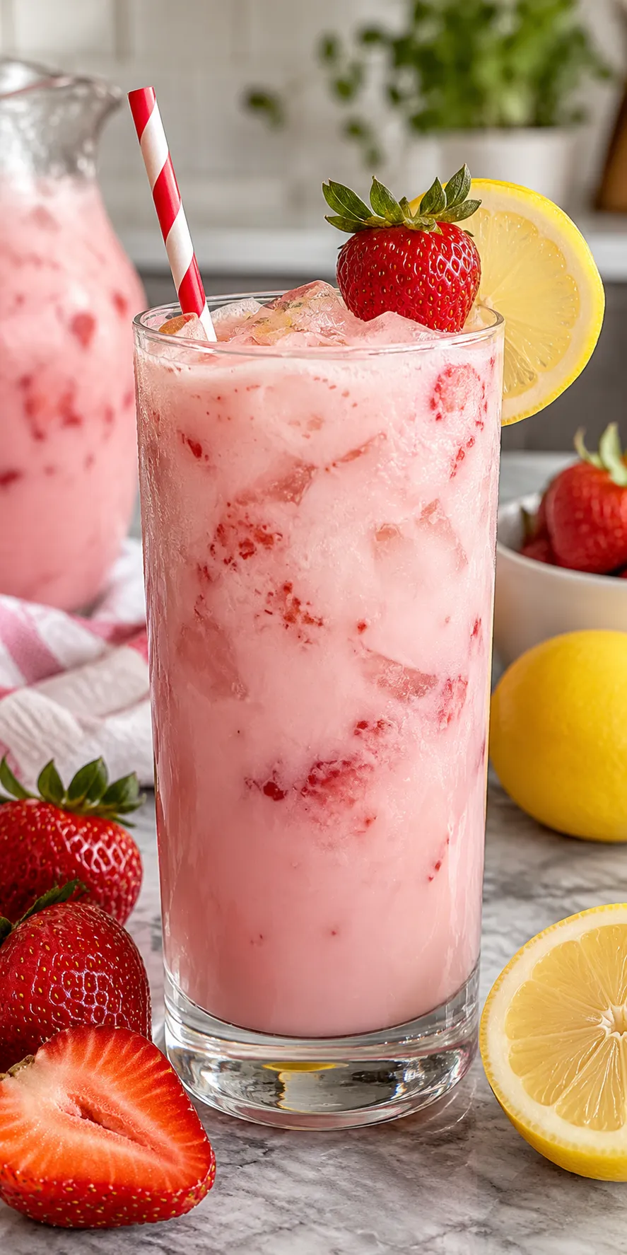 Creamy Strawberry Lemonade Recipe