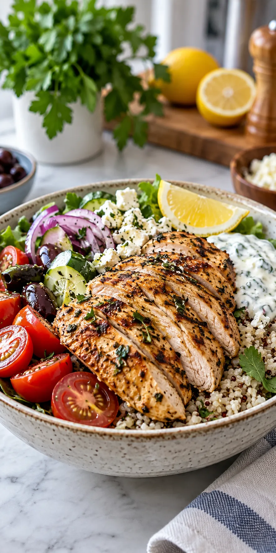 Mediterranean Chicken Bowl Recipe