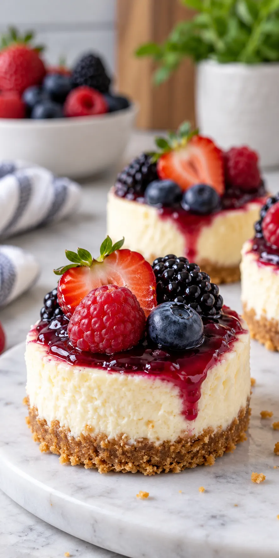 Mini Berry Cheesecakes Recipe