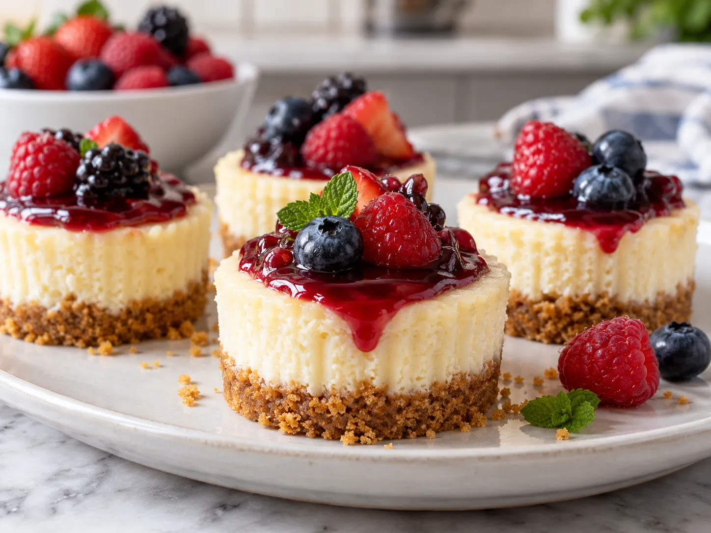 Mini Berry Cheesecakes Recipe