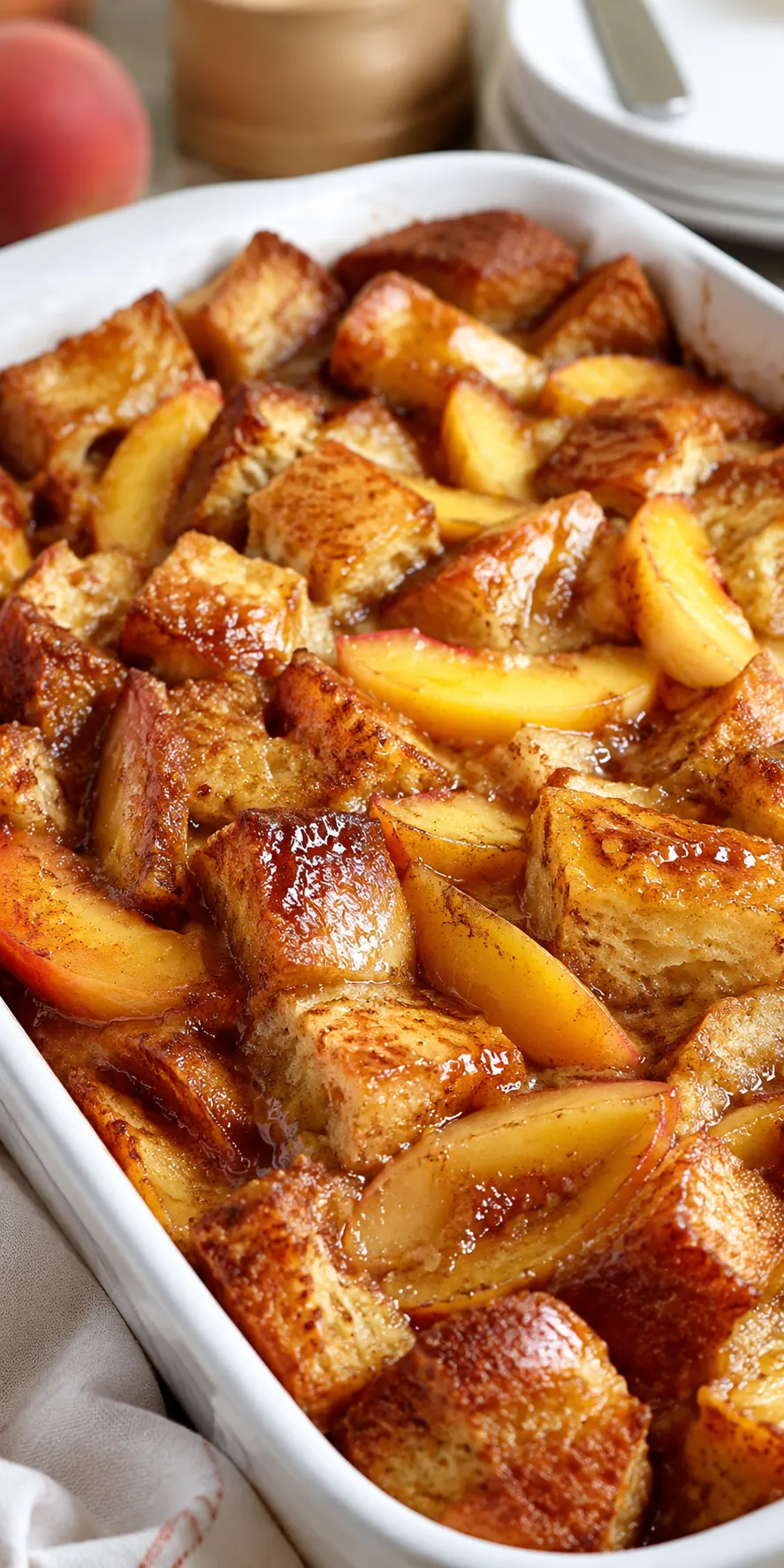 Peach Cinnamon French Toast Bake Recipe