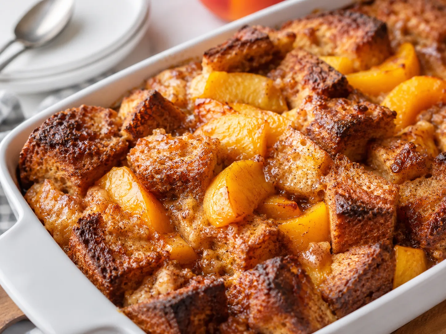 Peach Cinnamon French Toast Bake Recipe